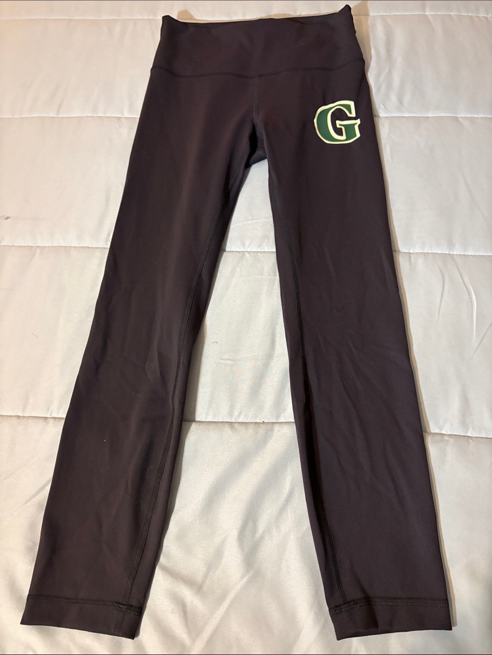Ladies Lululemon NFL GreenBay Packers Black Leggings